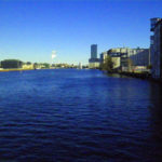 blick von der oberbaumbrücke nach treptow