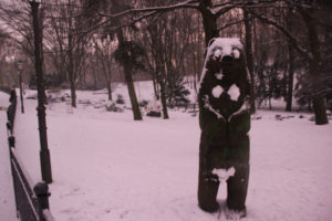 Berliner Bär im WInter