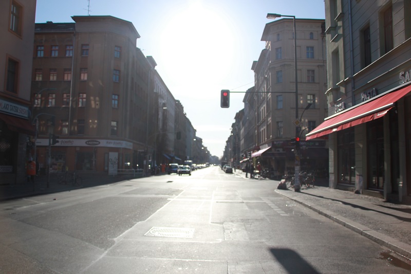 Leere Oranienstraße Kreuzberg