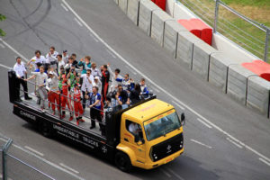 Fahrerrunde Formel E Rennen