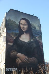 Mona Lisa auf Hauswand Friedrichshain