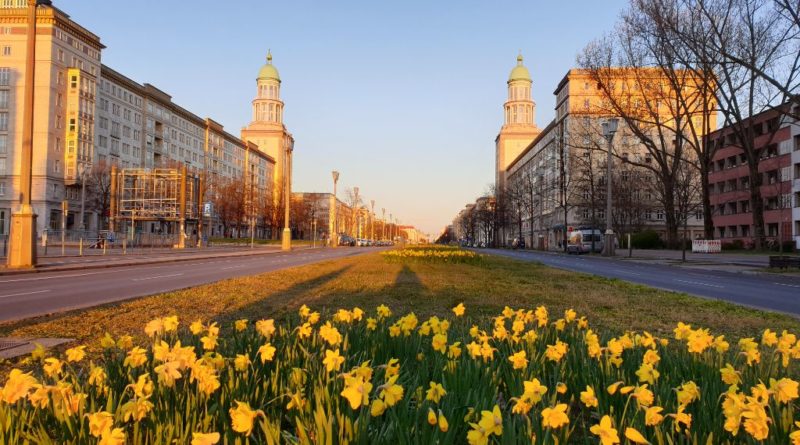 Leere Karl Marx Allee